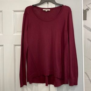 LOFT Maroon Knit Sweater